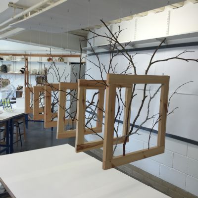 Lilly Dean (A2) Installation, wood and branches